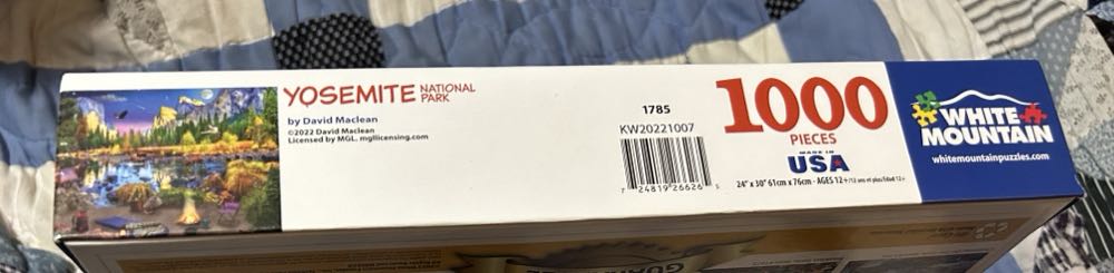 Yosemite National Park - White Mountain Puzzles puzzle collectible [Barcode 724819266265] - Main Image 3