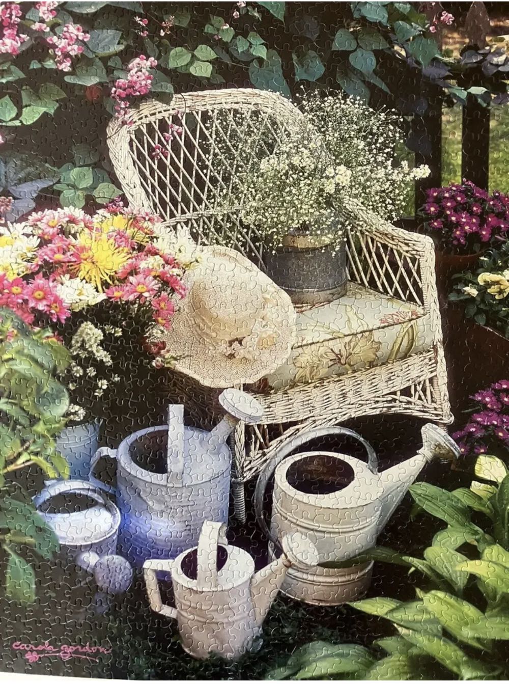 Romantic Retreat*- SOLD - White Mountain puzzle collectible [Barcode 724819254217] - Main Image 2