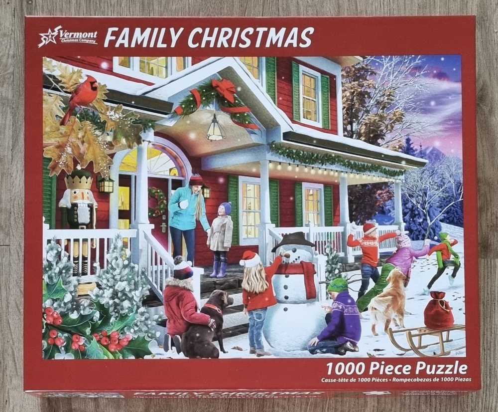 Family Christmas - Vermont Christmas Company puzzle collectible [Barcode 819273023858] - Main Image 2