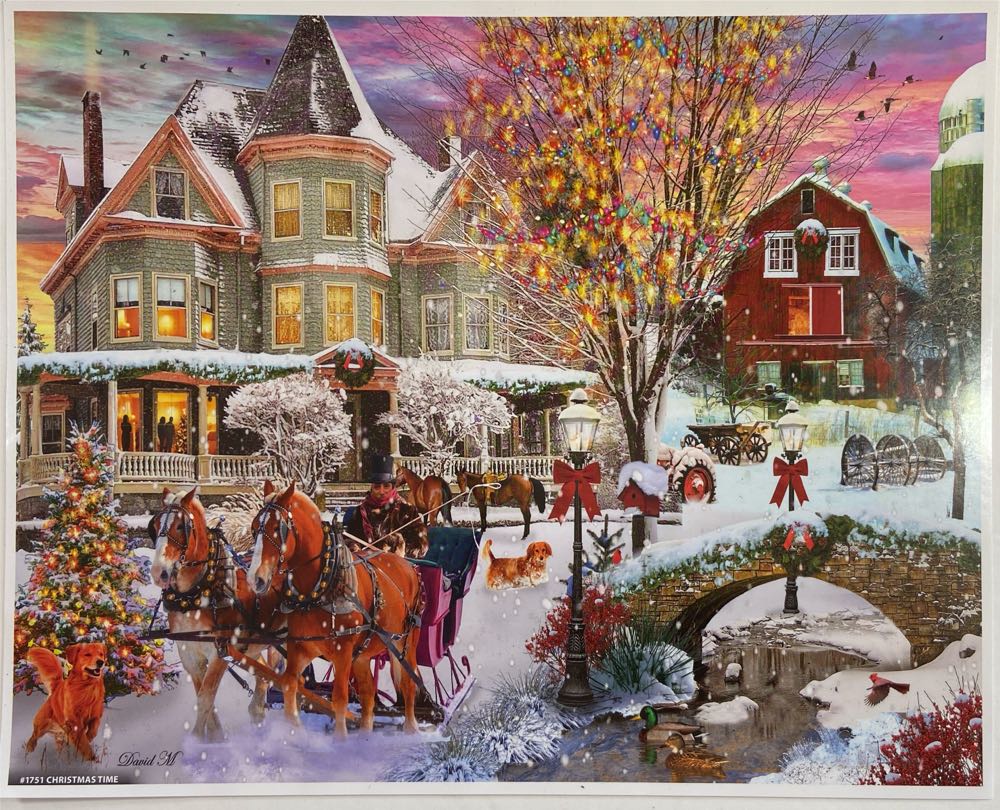 Christmas Time - White Mountain Puzzles puzzle collectible [Barcode 724819265831] - Main Image 4