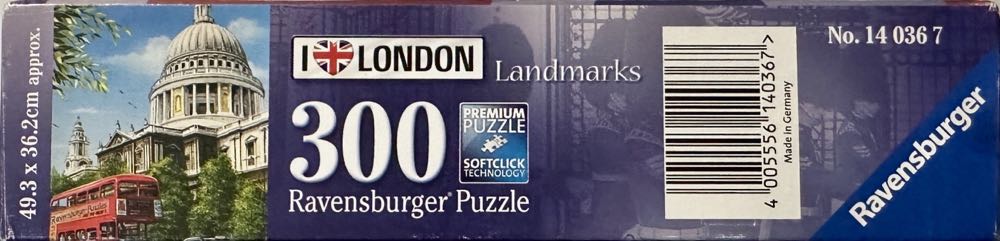 Landmarks: I ❤️ London (SOLD) - Ravensburger puzzle collectible [Barcode 4005556140367] - Main Image 3