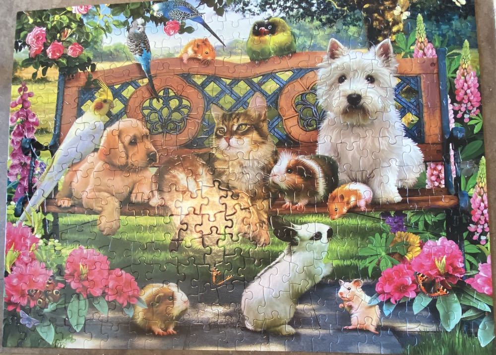 Pets In The Park - SunsOut puzzle collectible [Barcode 796780549388] - Main Image 2