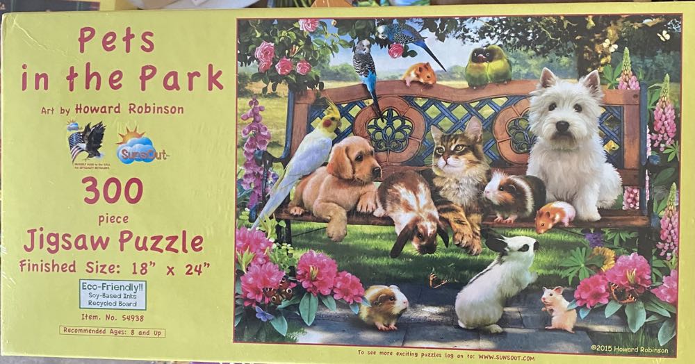 Pets In The Park - SunsOut puzzle collectible [Barcode 796780549388] - Main Image 3