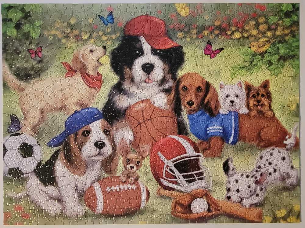 Sporty Pups - Bits And Pieces 🇺🇸 puzzle collectible [Barcode 192949065544] - Main Image 2