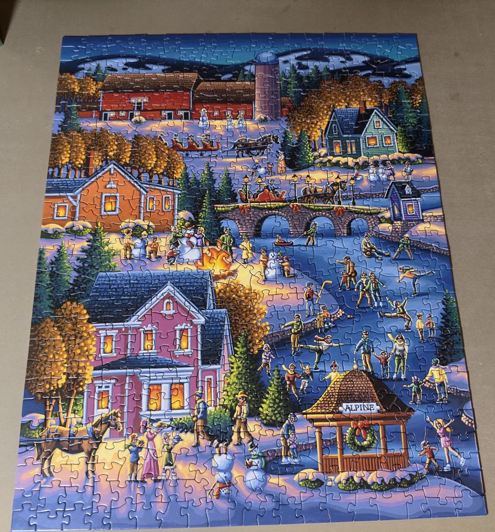 Over The River - Dowdle puzzle collectible [Barcode 671095003704] - Main Image 2