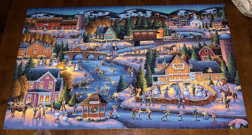 Over The River - Dowdle puzzle collectible [Barcode 671095003704] - Main Image 3