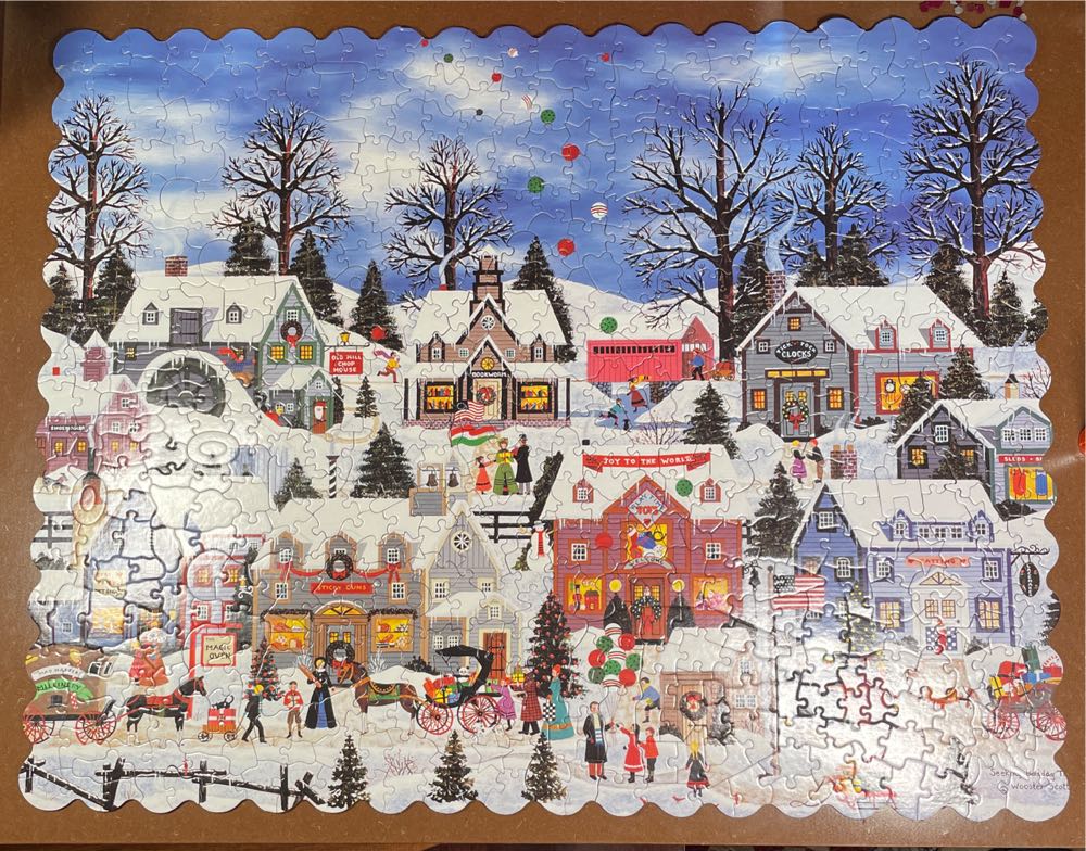Seeking Holiday Treasures Jane Wooster Scott - Ceaco puzzle collectible [Barcode 021081010627] - Main Image 3