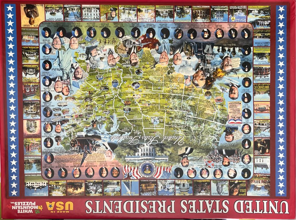 United States Presidents T - White Mountain Puzzles puzzle collectible [Barcode 724819247042] - Main Image 2