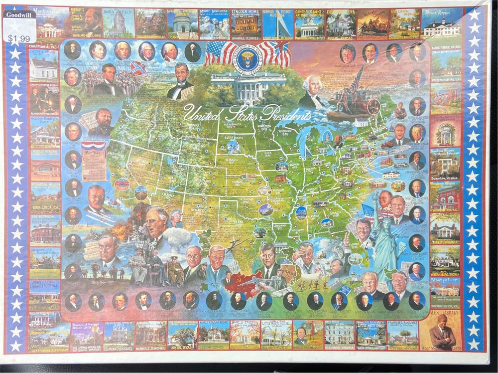 United States Presidents T - White Mountain Puzzles puzzle collectible [Barcode 724819247042] - Main Image 3