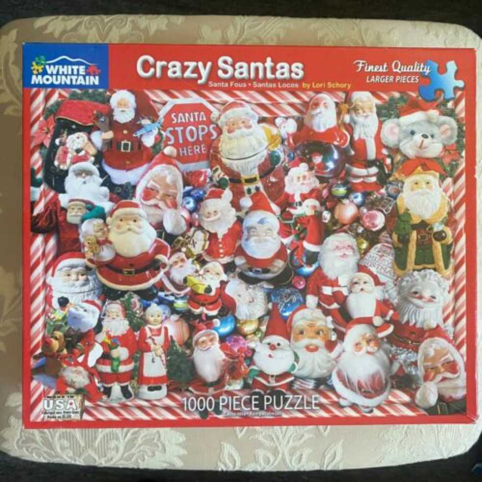 Crazy Santas - White Mountain puzzle collectible - Main Image 1