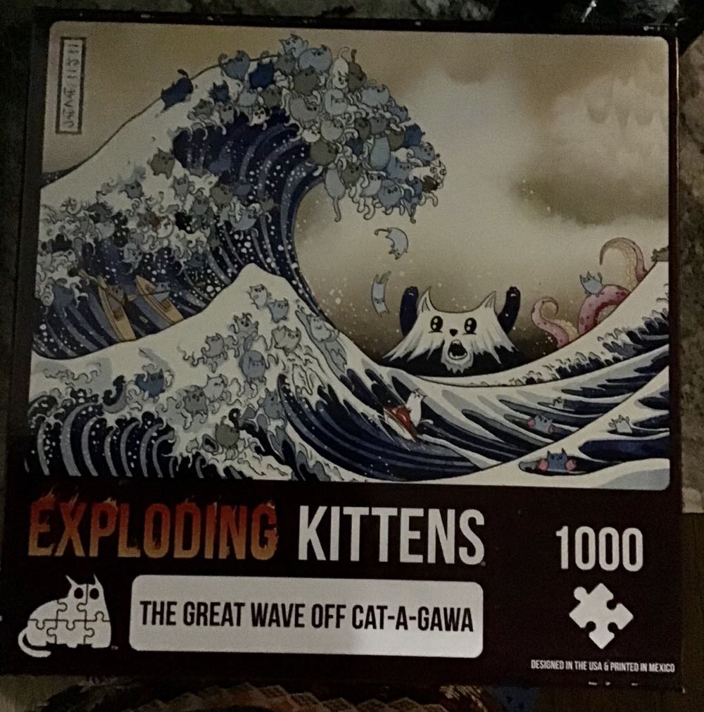 Great Wave Off Cat-A-Gawa - Exploding Kittens puzzle collectible [Barcode 810083040011] - Main Image 2