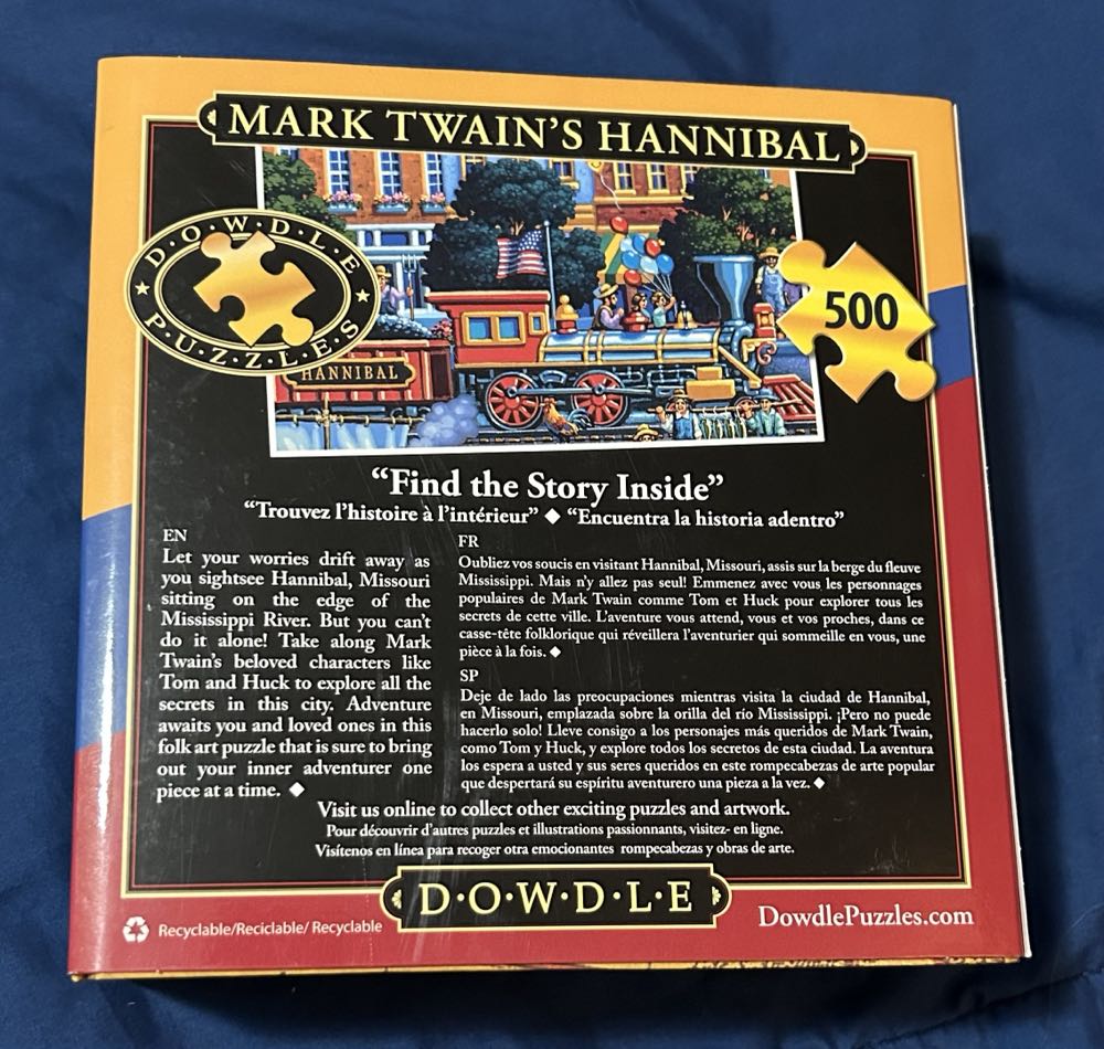 Mark Twain’s Hannibal - Dowdle puzzle collectible [Barcode 671095004589] - Main Image 3