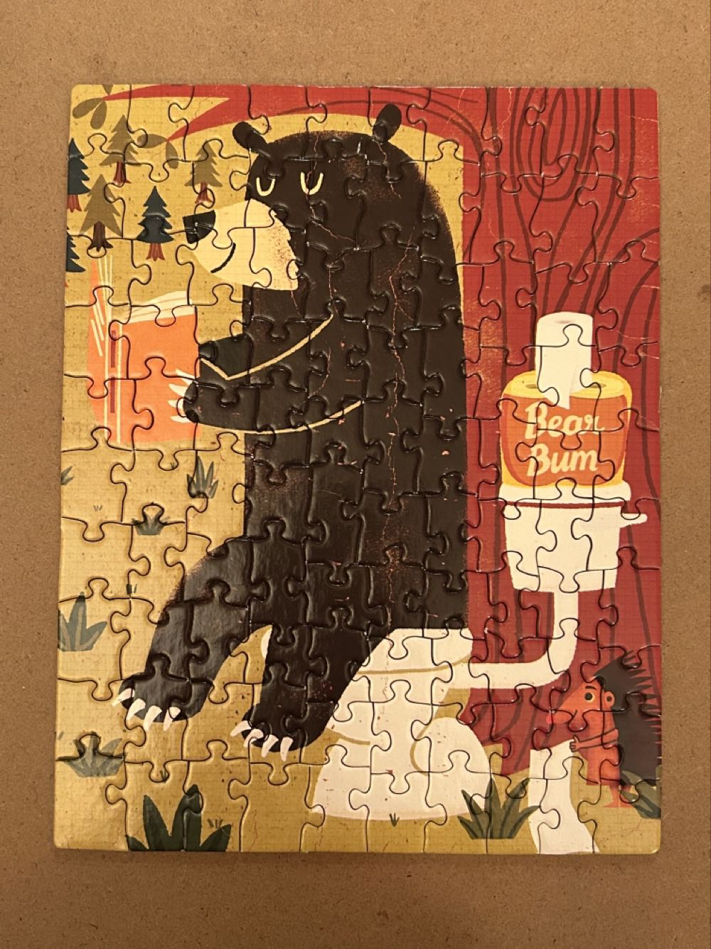New York 100 Bear Bum Mini 100 - Paul Thurlby puzzle collectible [Barcode 819844011499] - Main Image 2