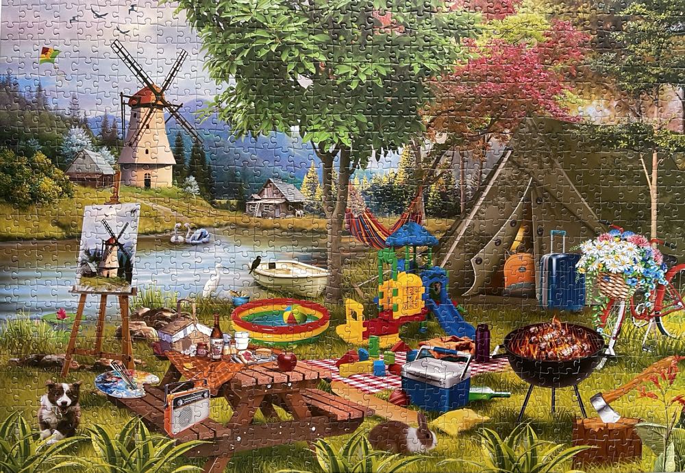 Holiday Days Camping - Funbox puzzle collectible [Barcode 643690102229] - Main Image 2