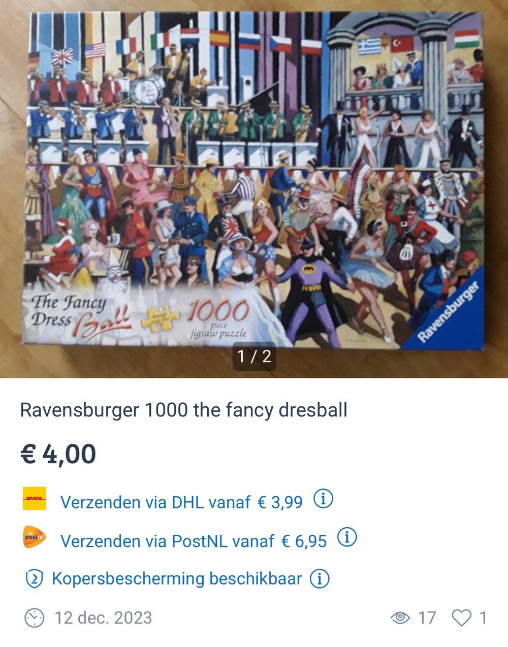 The Fancy Dress Ball - Ravensburger puzzle collectible [Barcode 4005556153091] - Main Image 4
