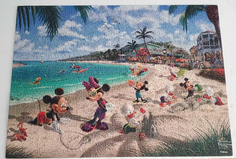 Mickey & Minnie In Florida Jeanne  - Ceaco puzzle collectible [Barcode 021081292153] - Main Image 4