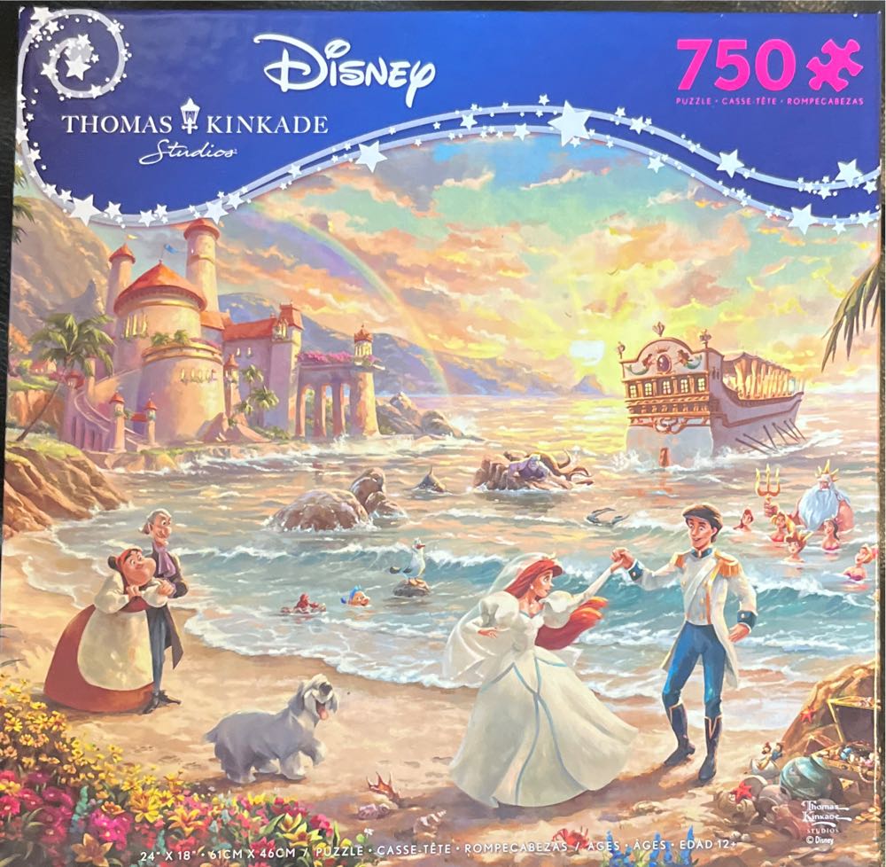 Thomas Kinkade: The Little Mermaid Celebration Of Love - Ceaco / Thomas Kinkade puzzle collectible [Barcode 021081292283] - Main Image 2