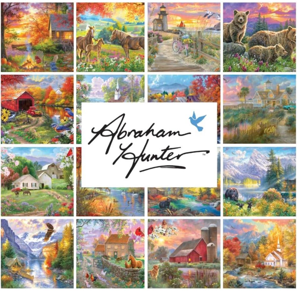 Abraham Hunter - Mountain Morning - Roseart puzzle collectible [Barcode 4895145435895] - Main Image 4