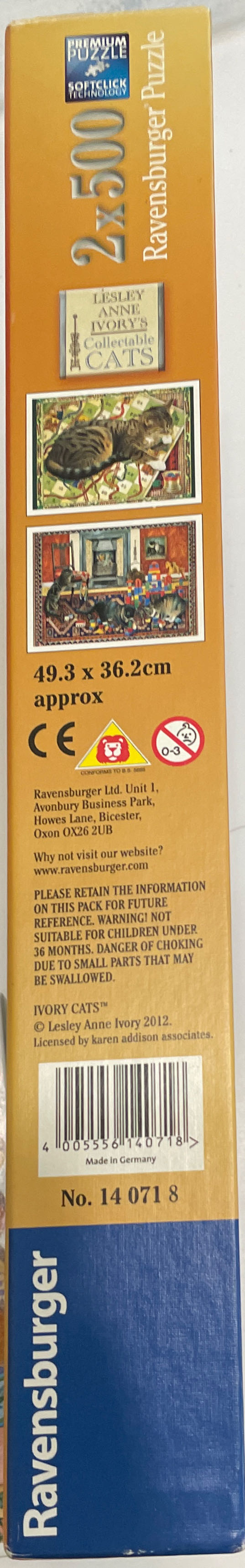 Cats At Play: Kittens and Building Blocks  - Ravensburger puzzle collectible [Barcode 4005556140718] - Main Image 2