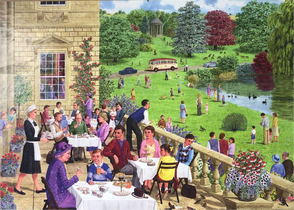 Tea On The Terrace - Gibsons puzzle collectible [Barcode 5012269030846] - Main Image 2