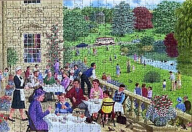Tea On The Terrace - Gibsons puzzle collectible [Barcode 5012269030846] - Main Image 3
