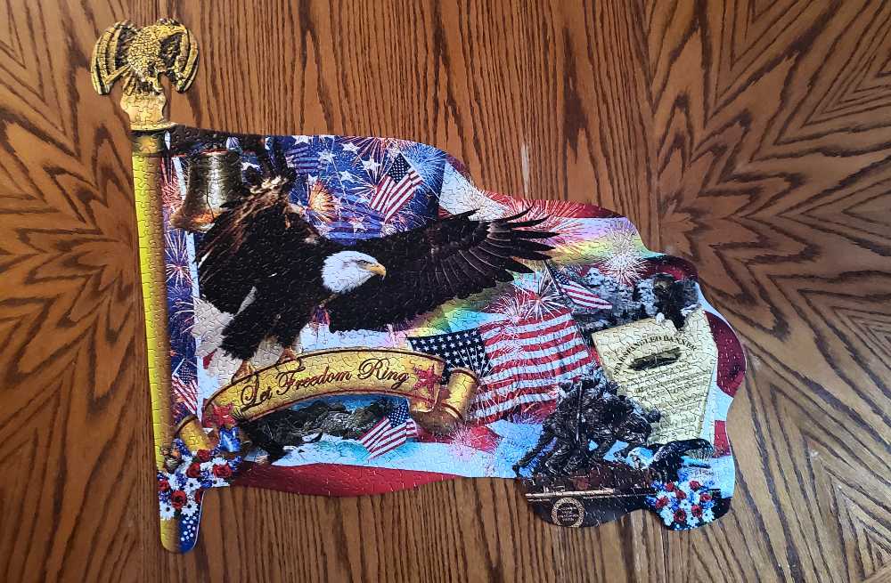 Long May It Wave  - SunsOut puzzle collectible [Barcode 796780951686] - Main Image 2