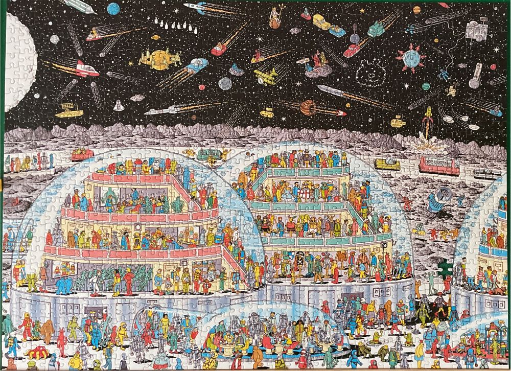Wally Is Lost In The Future - Wheres Wally Mb puzzle collectible [Barcode 5010993796991] - Main Image 2