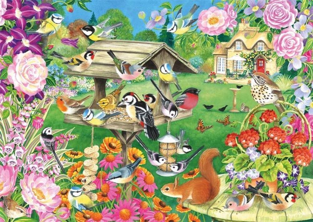 Summer Garden Birds - Falcon de luxe puzzle collectible [Barcode 8710126112533] - Main Image 2