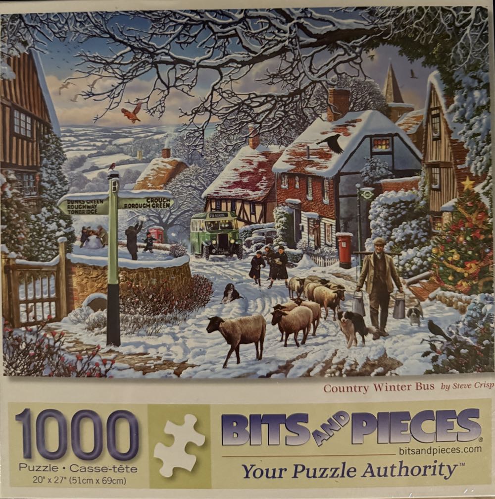 Country Winter Bus - Bits & Pieces 🇺🇸 puzzle collectible [Barcode 192949068323] - Main Image 2