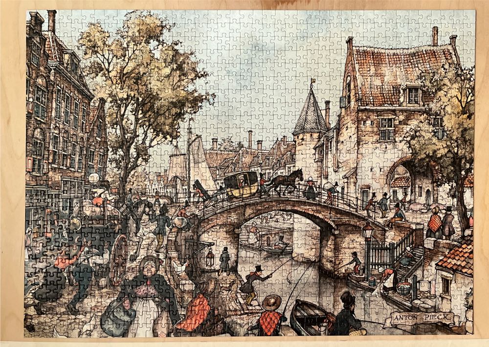Anton Pieck. Koets Op De Brug. - Jumbo puzzle collectible [Barcode 8710126170663] - Main Image 2
