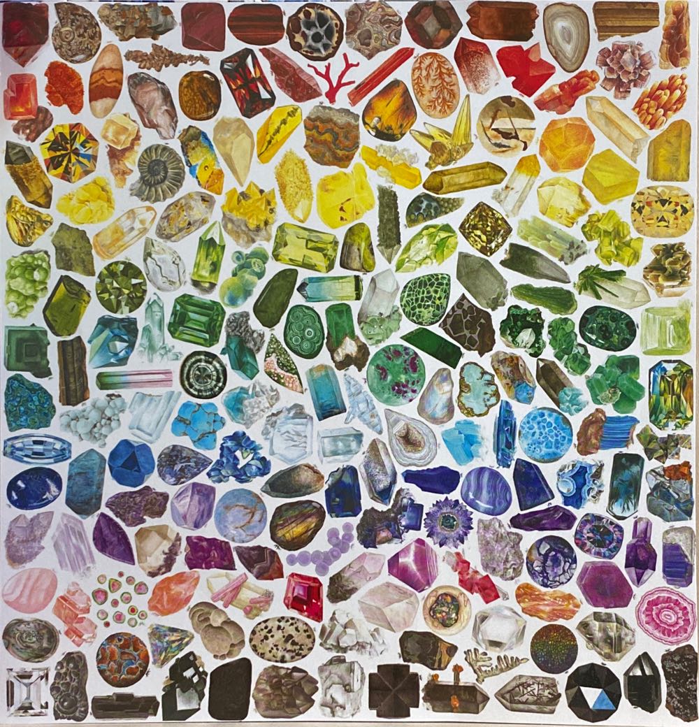 Rainbow Crystals & Gems - Good Puzzle Co. (Galison) puzzle collectible [Barcode 616430290951] - Main Image 3