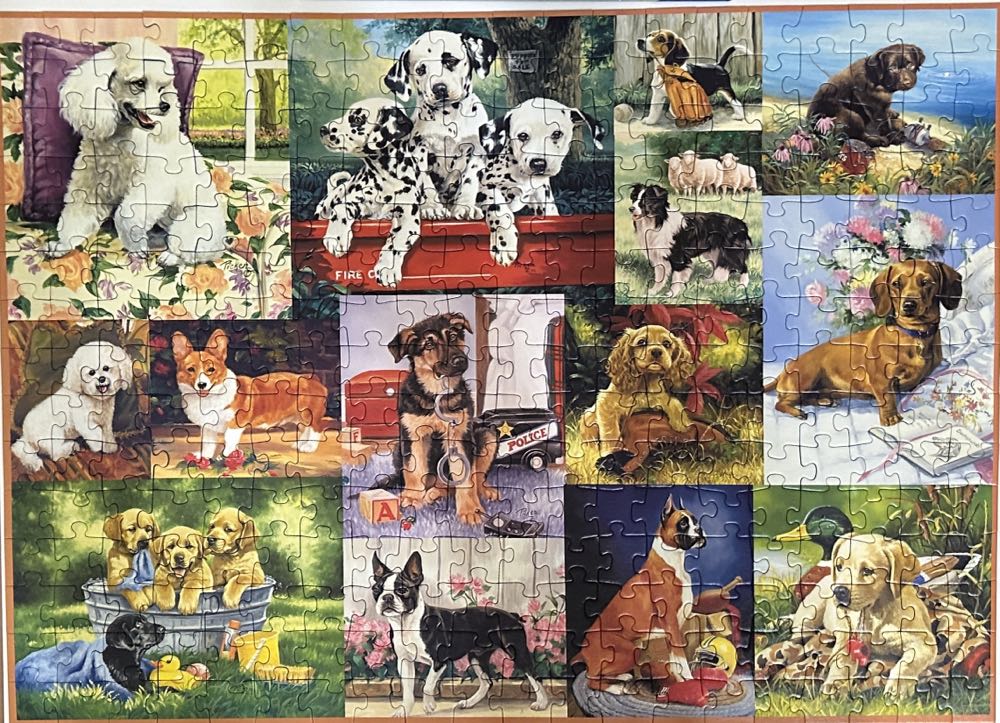 Puppy Collage - Ravensburger puzzle collectible [Barcode 4005556135387] - Main Image 4