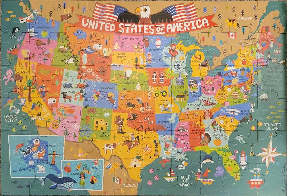 America The Beautiful - Melissa & Doug puzzle collectible [Barcode 000772313711] - Main Image 2