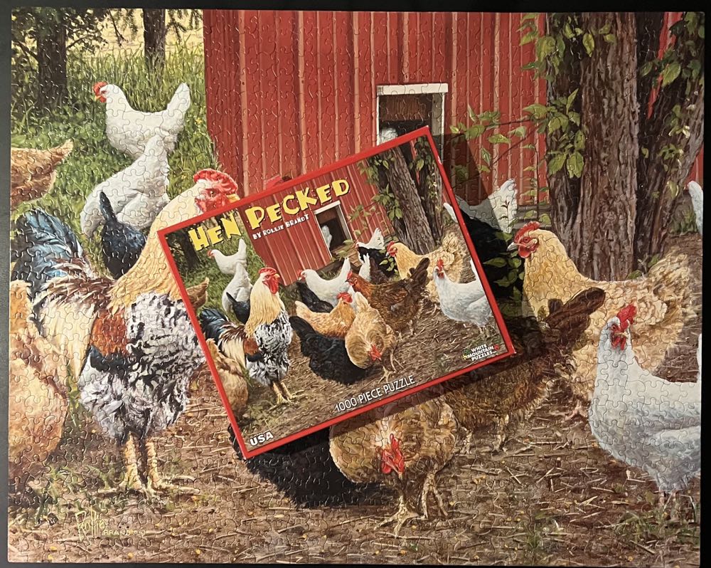 Hen Pecked**- 366, 3/23/23-SOLD - White Mountain puzzle collectible [Barcode 724819253555] - Main Image 4