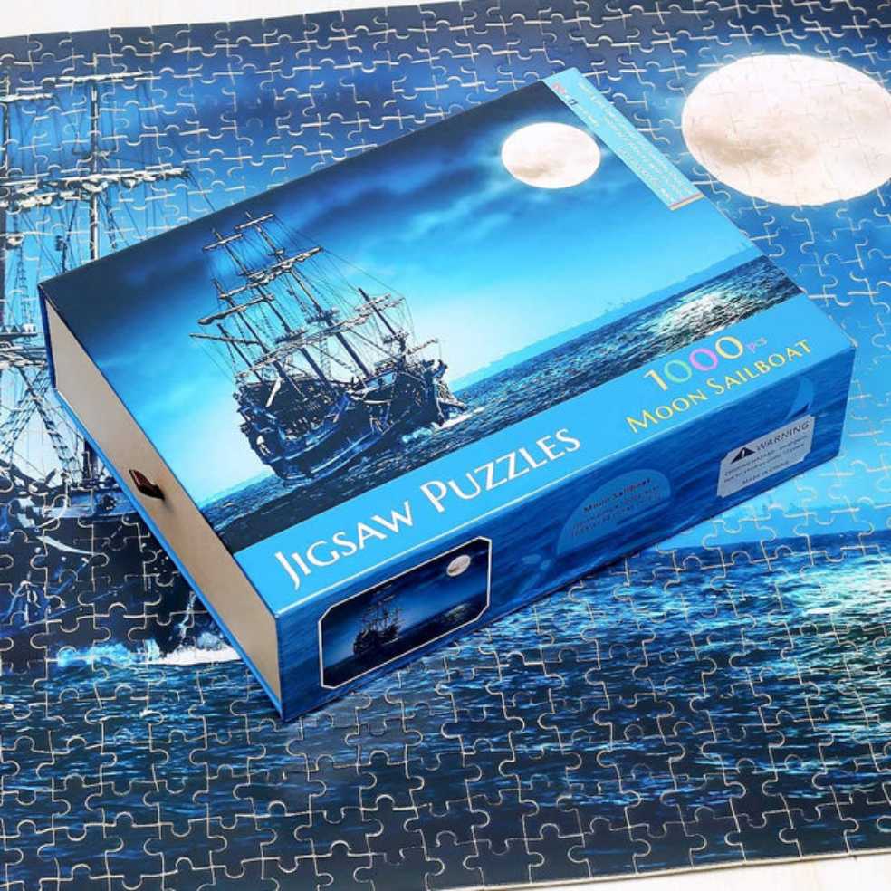 Moon Sailboat  - Ingooood puzzle collectible - Main Image 2