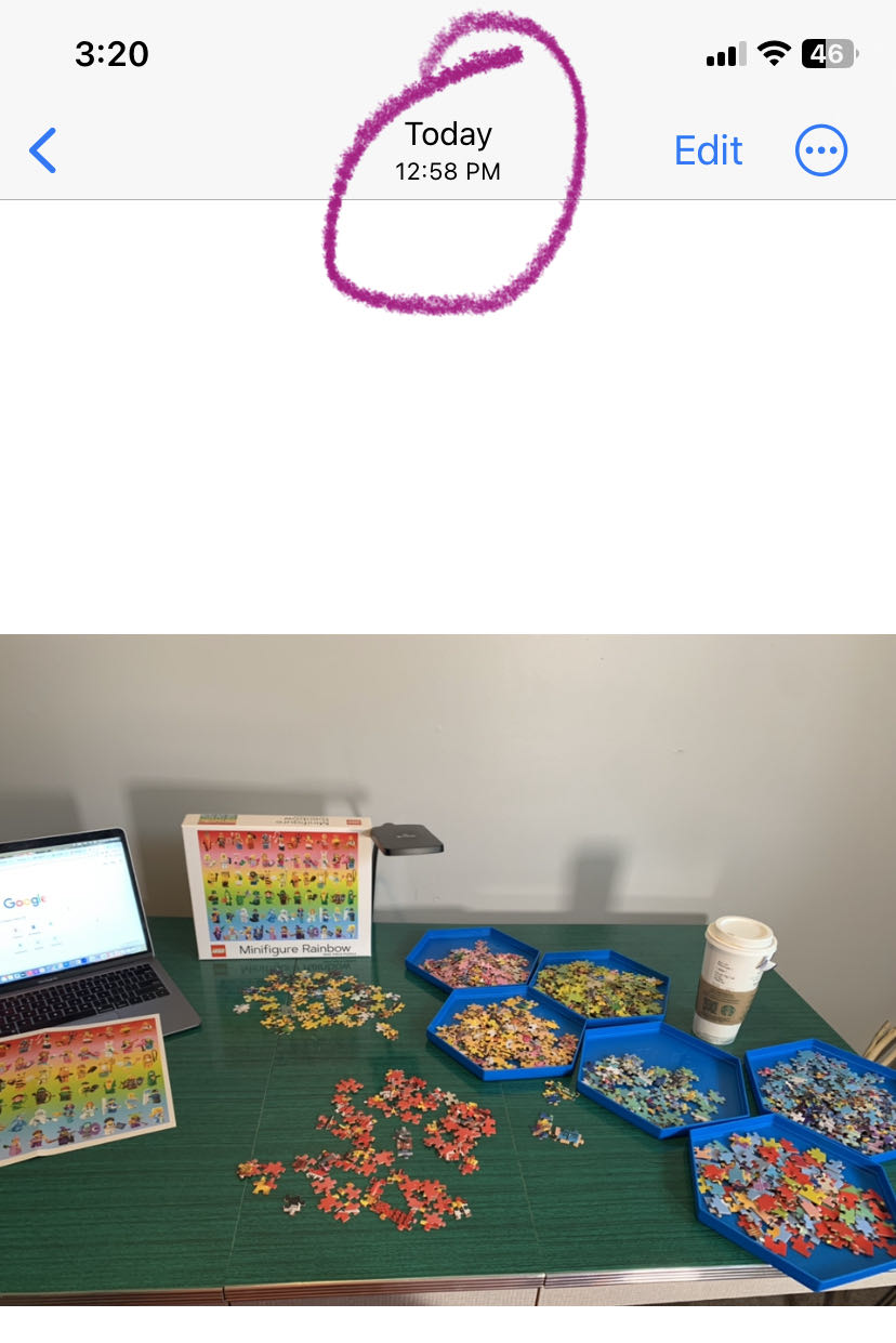 Lego Minifigure Rainbow - Chronicle Books puzzle collectible [Barcode 9781797214382] - Main Image 2