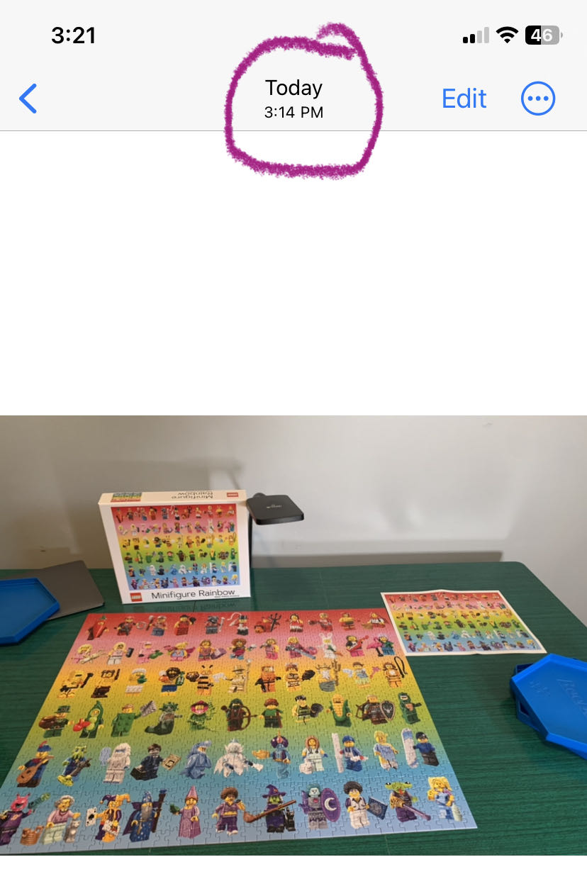 Lego Minifigure Rainbow - Chronicle Books puzzle collectible [Barcode 9781797214382] - Main Image 3