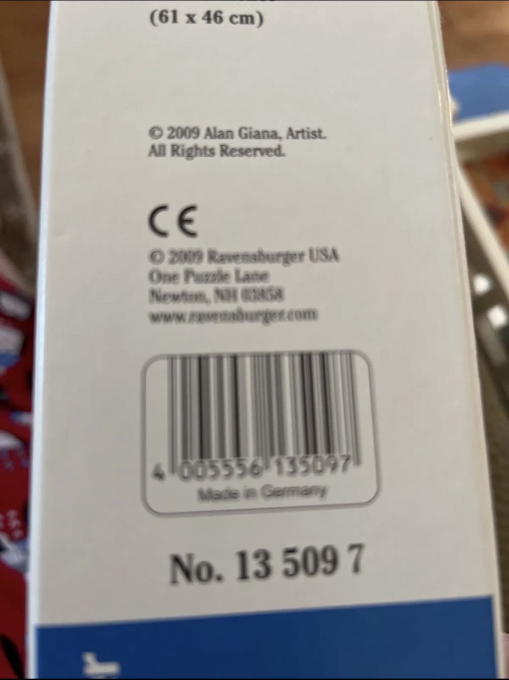 Memories - 987, 1/3/26 - Ravensburger puzzle collectible [Barcode 4005556135097] - Main Image 3