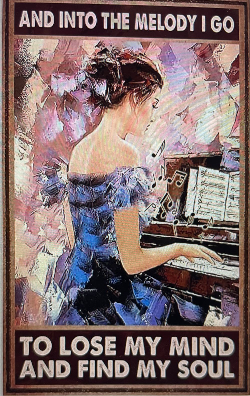 And Into The Melody I Go To Lose My Mind And Find My Soul  puzzle collectible - Main Image 1