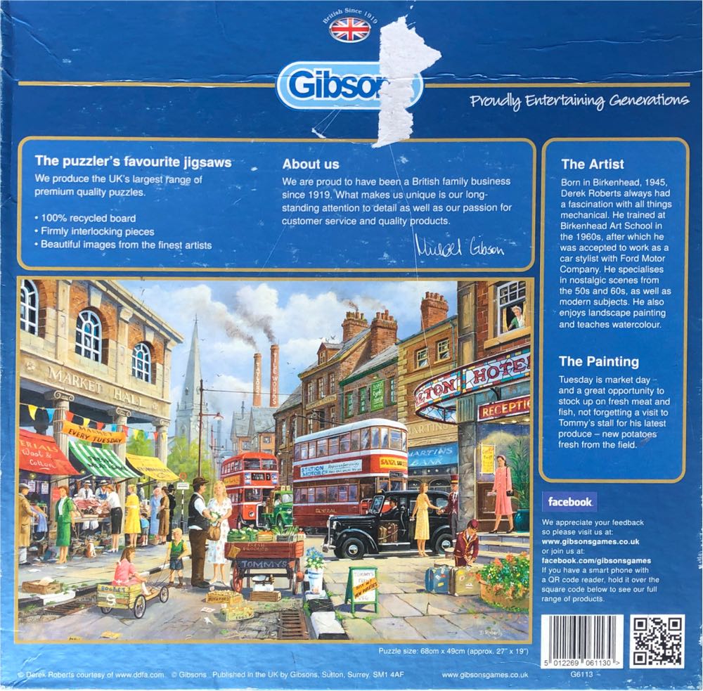 The Market Stall - Gibsons 🇬🇧 puzzle collectible [Barcode 5012269061130] - Main Image 3
