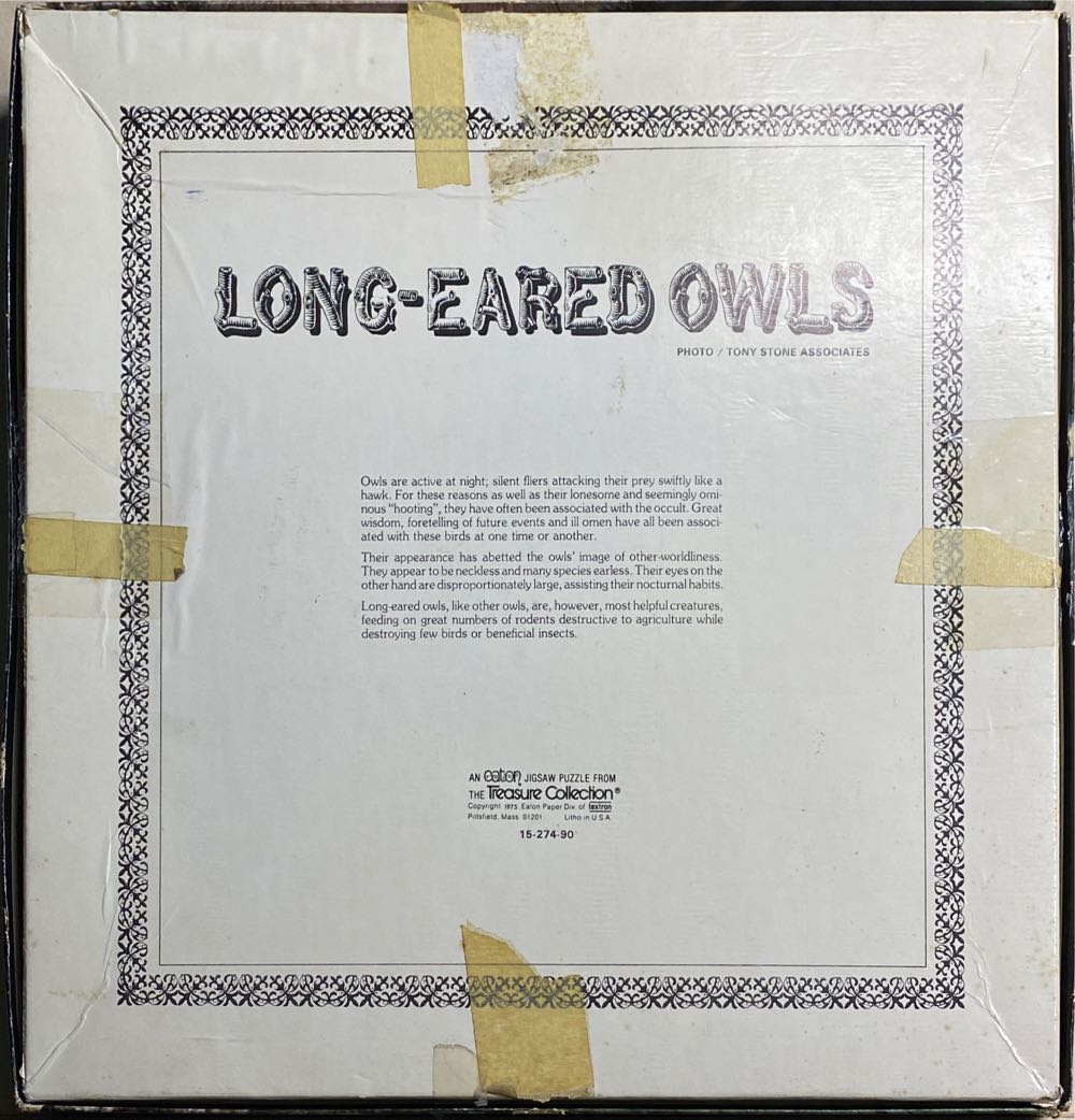 Long-Eared Owls - Eaton puzzle collectible - Main Image 2