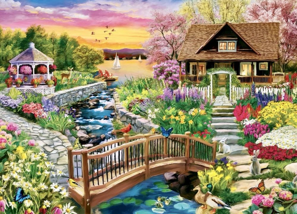 Spring on the Shore (UV)🧩 - MasterPieces puzzle collectible [Barcode 705988821295] - Main Image 2