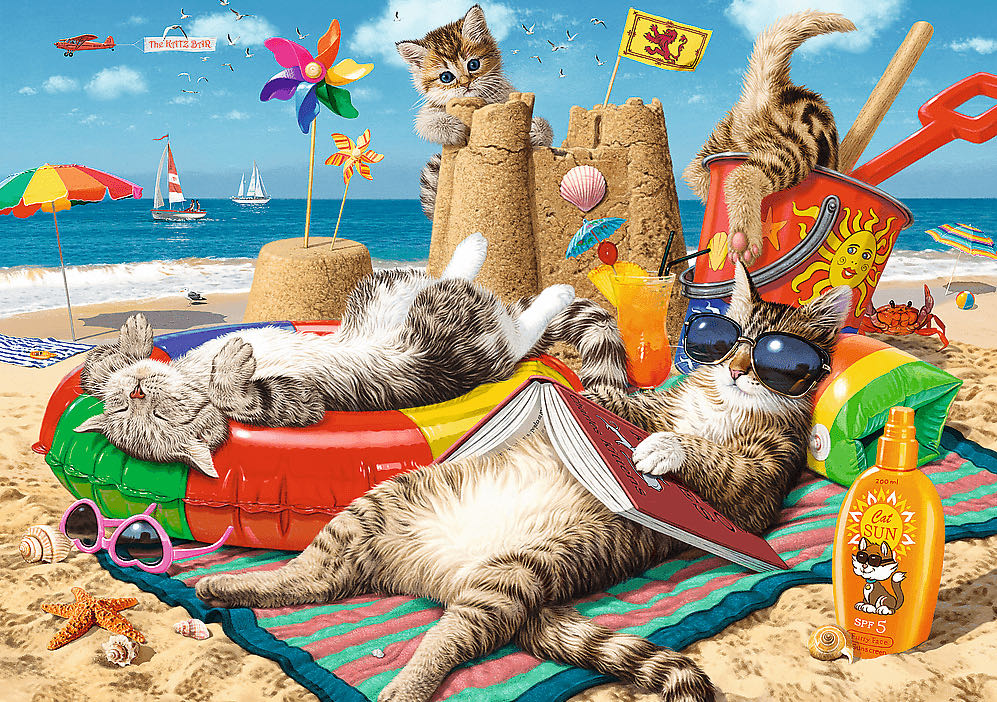 Cat Relaxation  - Trefl puzzle collectible [Barcode 5900511106749] - Main Image 2