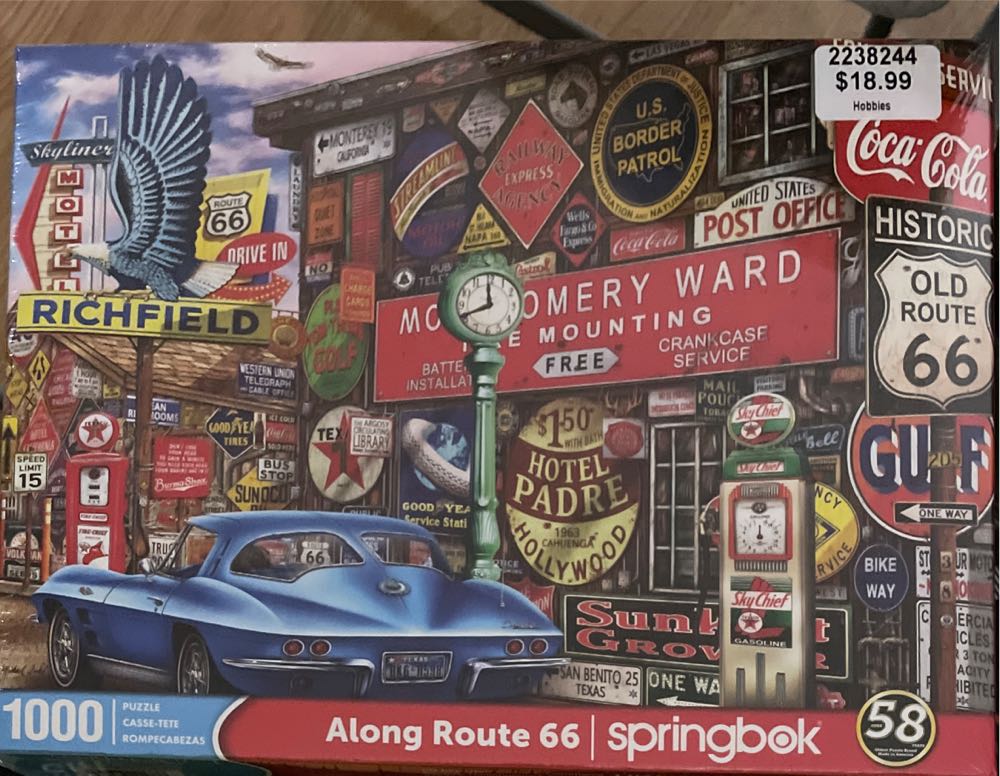 Along Route 66 - Springbok puzzle collectible [Barcode 091683111336] - Main Image 1