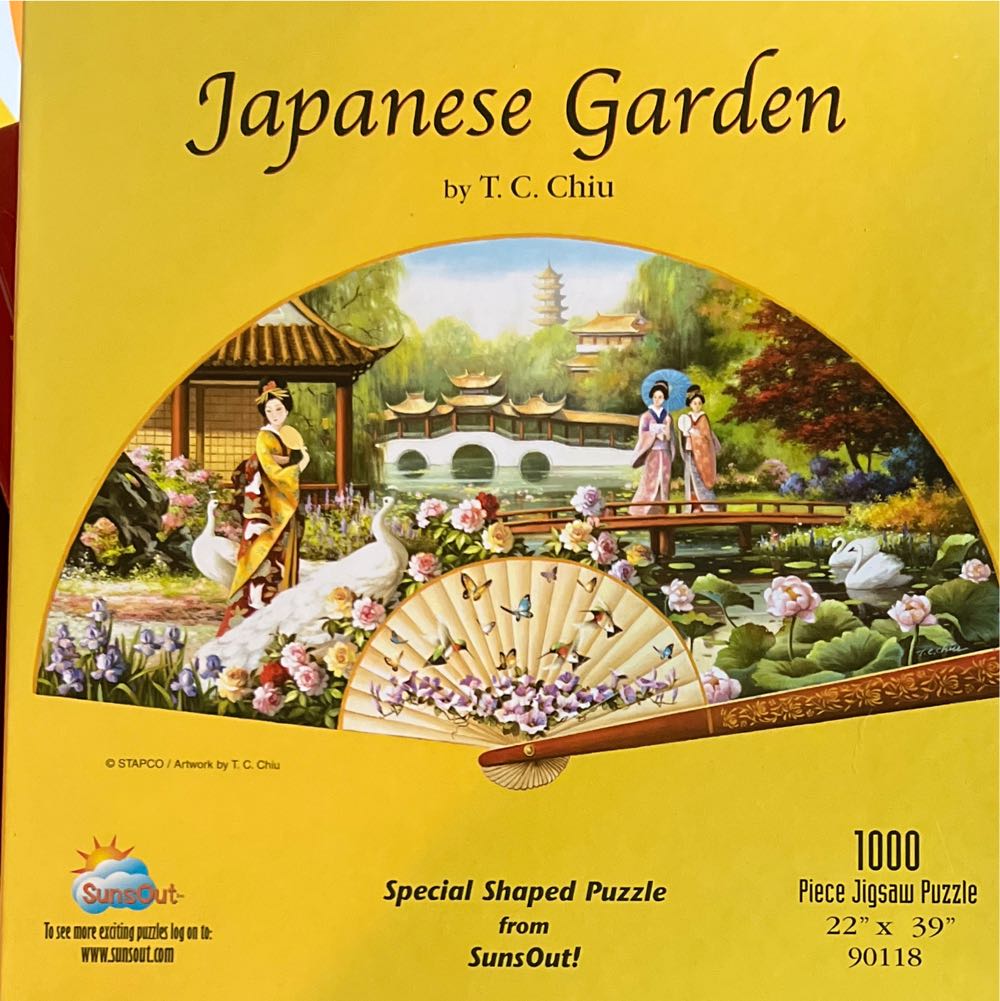 Japanese Garden - SunsOut puzzle collectible [Barcode 796780901186] - Main Image 2