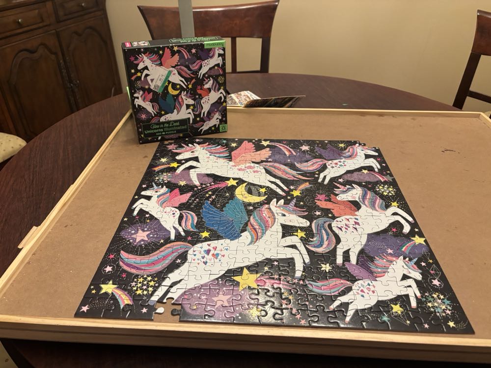 Unicorns Illuminated - Mudpuppy puzzle collectible [Barcode 9780735375215] - Main Image 3