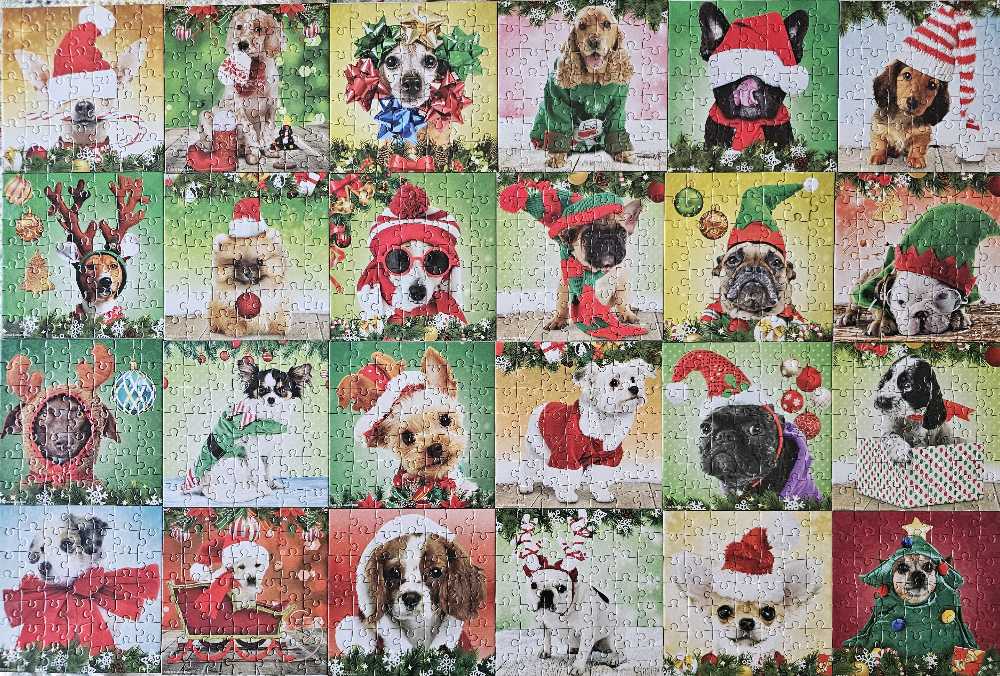 Advent Calendar: Christmas Dogs - EuroGraphics puzzle collectible [Barcode 628136657389] - Main Image 2
