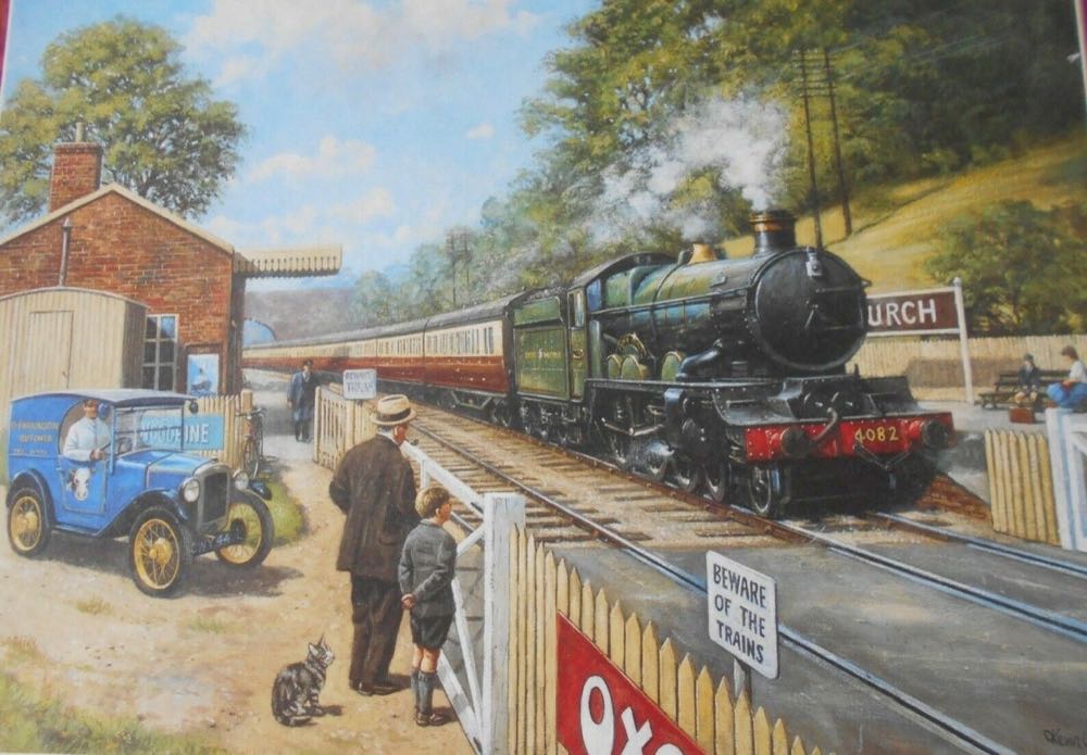 Train Spotting With Grandad - Falcon de luxe puzzle collectible [Barcode 8710126151952] - Main Image 2