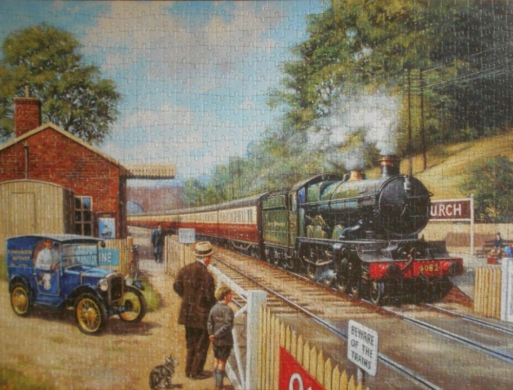 Train Spotting With Grandad - Falcon de luxe puzzle collectible [Barcode 8710126151952] - Main Image 3