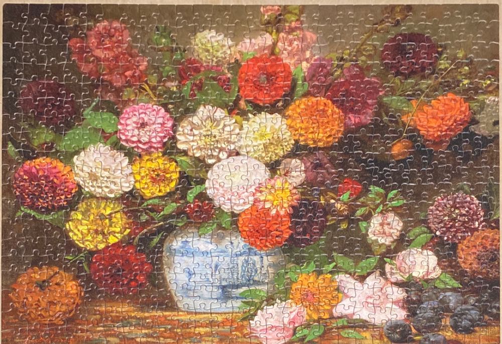 Still Life With Dahlias - Portrait Puzzles puzzle collectible - Main Image 2